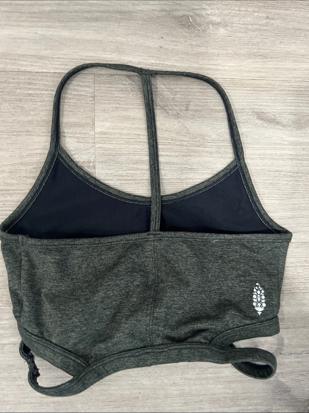 FP Movement by Free‎ People Heather Green Strappy Sports Bralette Size XS - Picture 2 of 3